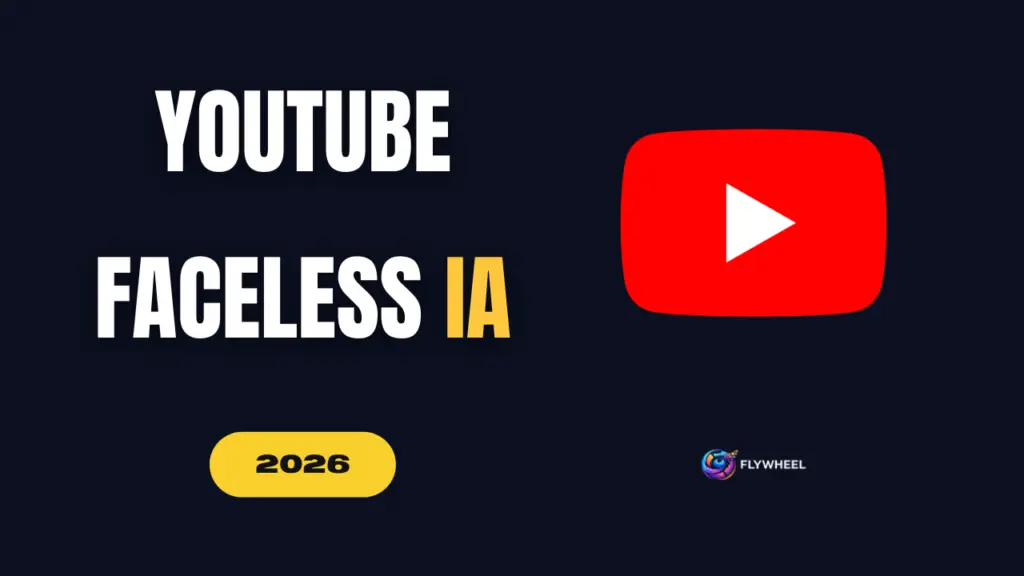 Illustration d’une chaîne YouTube faceless créée avec l’IA en 2026